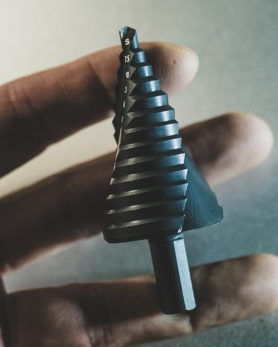 Four Spiral Flute M35 Cobalt Step Drill Bit Set 1/4" - 1-3/8"(19 Sizes), Impact - View #10